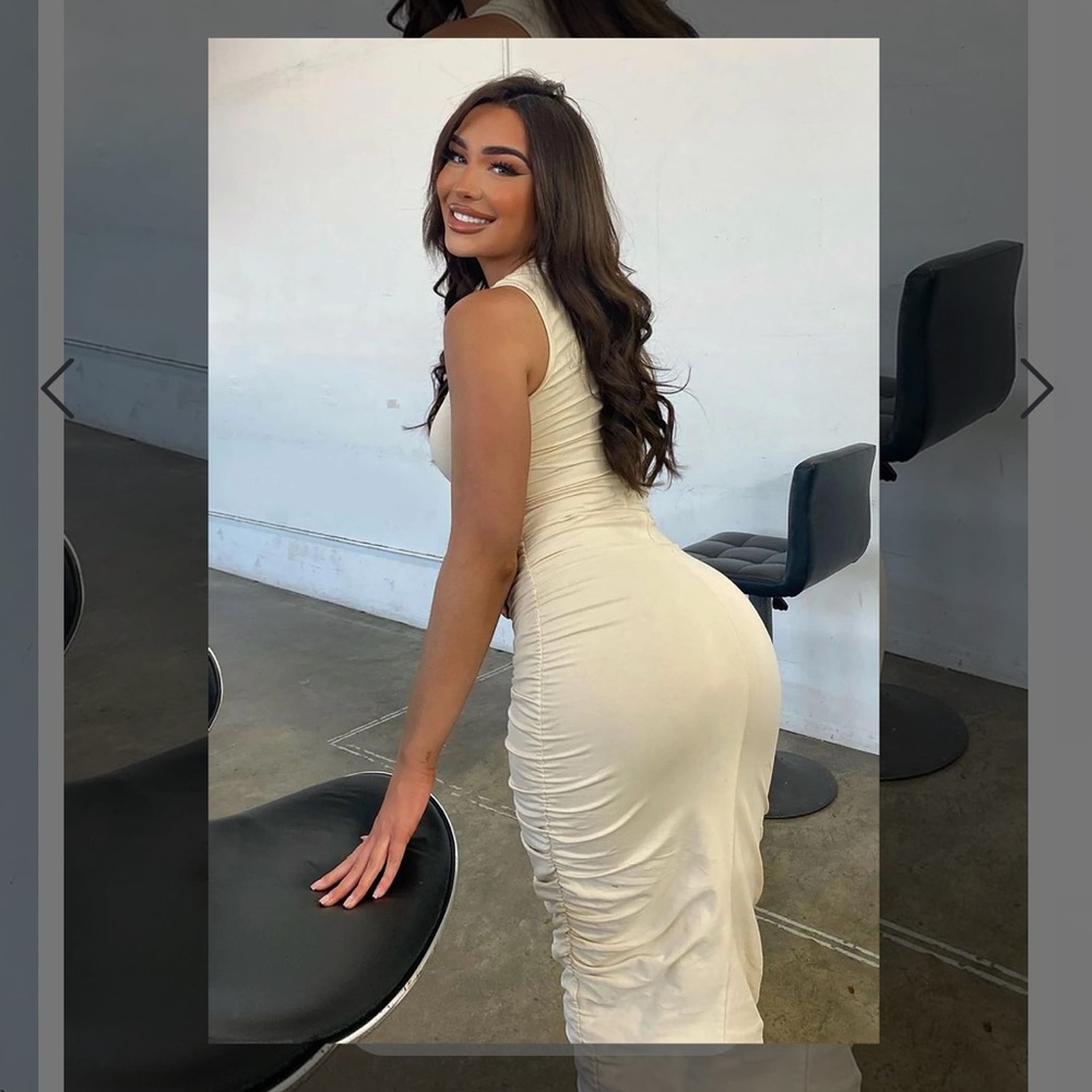 Fashion nova see me ruched midi dress